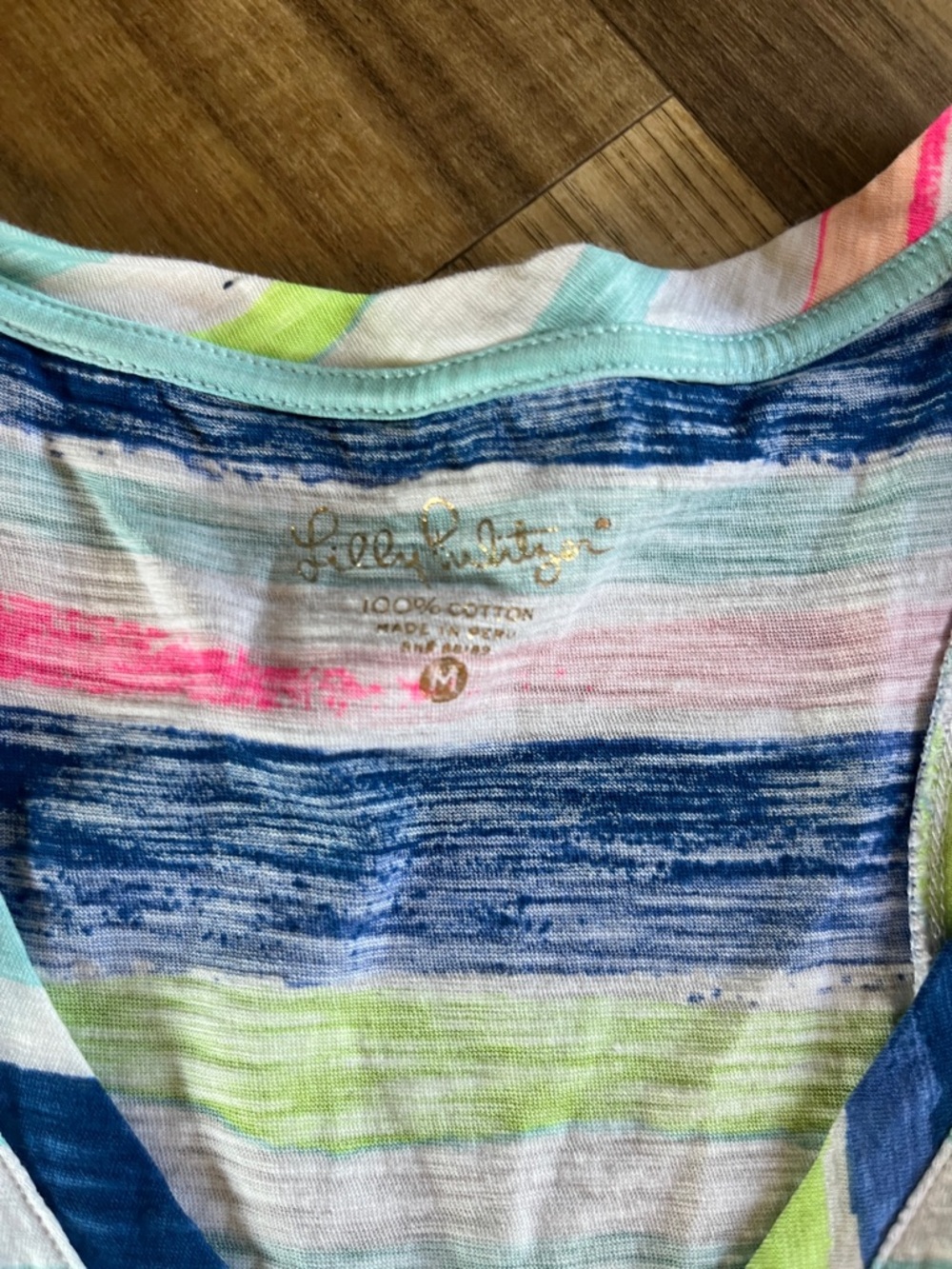 Lilly Pulitzer Jaylynne Tank Top cat's meow stripe size Medium's - Picture 3 of 7